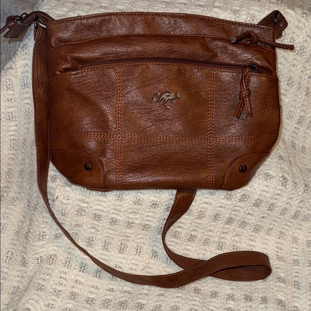 Brown Leather Crossbody Bag